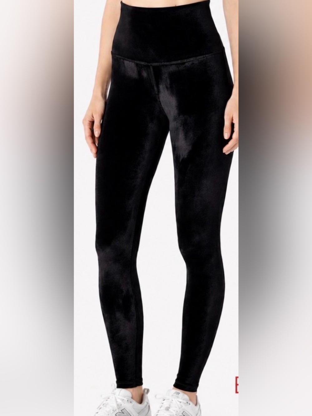 Beyond Yoga Black Velvet High Waisted Leggings XS Made in USA